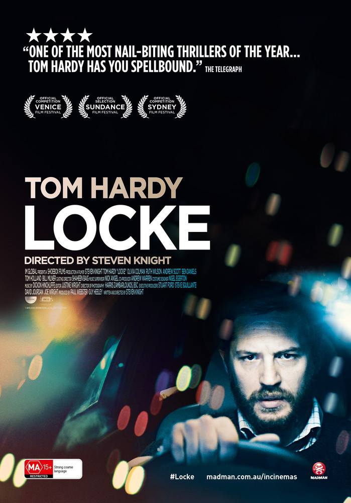 Locandina Locke con Tom Hardy