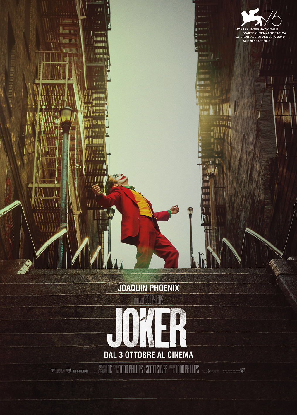 joker locandina poster italiano joaquin phoenix scale